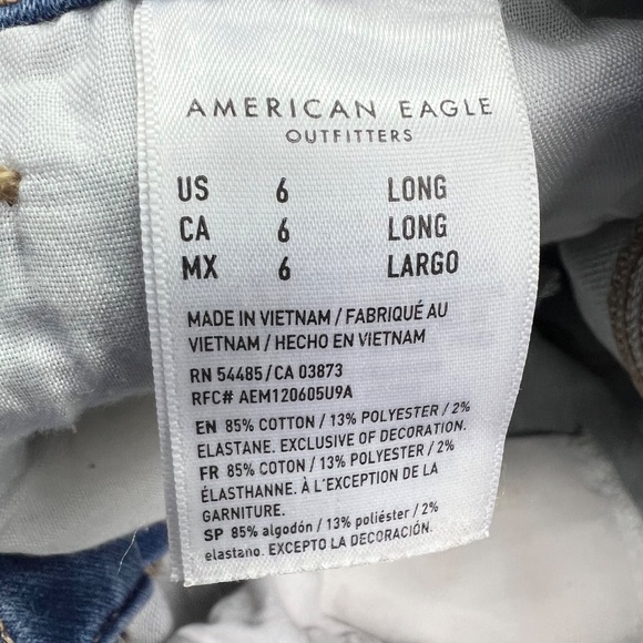 👖|•AMERICAN EAGLE•| Soft Knit Mom Jean High Waist Size 6👖 - Picture 8 of 10